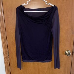 GAP Dark Purple Long Sleeve Top
